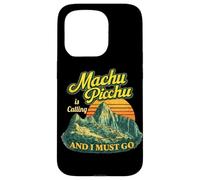 Machu Picchu Peru Travel Andes Mountains Sunset Retro Case for iPhone 15 Pro