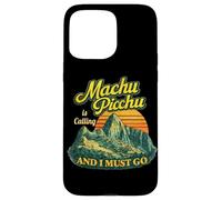 Machu Picchu Peru Travel Andes Mountains Sunset Retro Case for iPhone 15 Pro Max