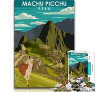 Machu Picchu Peru Travel Puzzles for Teenagers Teens 1000pc Puzzle,Learning Educational Toy for Is Ideal As A Gift for The Whole Family 38x26cm