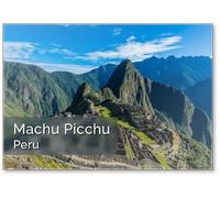 Machu Picchu Ruins Peruvian Andes Cuzco Peru, Fridge Magnet