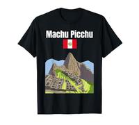 Machu Picchu Souvenir Andes Mountain Lover Peru Flag T-Shirt