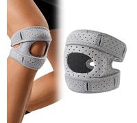 MaciRept Adjustable Knee Brace,Knee Pads for Women Men Relieve Knee Pain Silicone Knee Support with Gel Pads for Running, Arthritis, Jumper,Workouts(Grey)