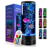 MaciRept Aquarium Light Lava Lamp with Multiple Change Colours Modes for Room Decor Great Sensory Lights for Autism Bubble Fish Lamp Gifts for Kids Sensory Mood Light for Relax