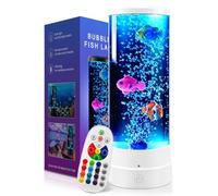 MaciRept Aquarium Light Lava Lamp with Multiple Change Colours Modes for Room Decor Great Sensory Lights for Autism Bubble Fish Lamp Gifts for Kids Sensory Mood Light for Relax