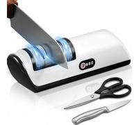 Macirept Cordless Electric Knife Sharpener with 2 Speed Setting,USB Fully Automatic Fast Sharpening,304 Stainless Steel Portable Battery Life Knife Sharpener for Kitchen,Gifts for Your Friend and Fami