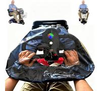 MaciRept Universal Mobility Scooter Control Panel Cover with Elastic Cuffs- Heavy Duty Clear PVC Rain Shield for Outdoor Travel & Emergency (48x38x22cm)