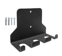 Maciun Barbell Holder, Vertical Barbell Rack Wall Mount, Space Saving Powder Coated Storage Holder For Barbells, Row Handles, Bats, Tools, Bands, Jump Ropes, Lifting Belt