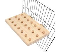 Maciun Bird Training Toys,Parrot Puzzle Toys Educational Parakeets Training Games - Compact Wooden Board Bird Playground for Anchovies Parakeets