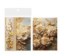 Maciun Decoupage Paper for Crafts - Tearable Floral Decoupage Paper for Scrapbook,Multifunctional Art Crafts Supplies, Decorative Stationery for Scrapbook Collage Handbook