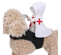 Maciun Dog Halloween Clothes, Crusader Knight Style Dog Funny Costume, Pet Costume, Dog Apparel, Halloween Cosplay Outfit for Small Medium Large Dogs