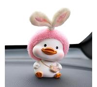 Maciun Duck Desktop Ornament - Shaking Car Ornament Nodding Duck Decor - Car Dashboard Dog Decoration for Bedroom Car Dashboard Desk Decoration