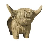 Maciun Highland Cow Statues - Highlands Sculpture Decor Cow,Highland Cow Tabletop Decorations for Kitchen, Home, Bathroom, Living Room