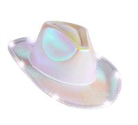 Maciun LED Light Cowboy Hat, Glowing Cowboy Hat for Halloween, Halloween LED Cowboy Hat, Light Up Cowgirl Hat, for Women and Men for Dress Up