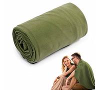 Maciun Sleeping Bag Liner - Camping Blanket Liner with Zipper | Comfortable Camping Sheet, with Storage Bag, Fleece Camping Blanket for Adults, Kids