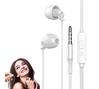 Maciun Soft Earphones For Sleeping Wired - Lightweight Silicone Sleep Headphones | 3.5mm Noise Cancelling In-Ear Sleep Earbuds For Snoring, Air Travel, Yoga, Meditation