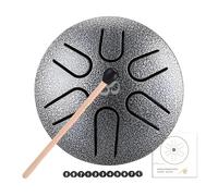 Maciun Tongue Drum - 6-Note Steel Tongue Drum,3 Inches Tank Drum Kit Handpan Drum Percussion Instrument for Musical Education Beginner