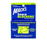 Mack’s Snore Blockers Soft Foam Earplugs, 12 Pair - 32 dB High NRR, 37 dB SNR - Comfortable Ear Plugs for Sleeping, Snoring, Loud Noise and Travel