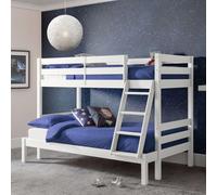 mack wooden triple sleeper bunk bed in white