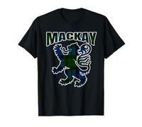 MacKay Clan Kilt Tartan Scottish Lion Namesake T-Shirt