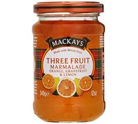 Mackays Three Fruit Marmalade 340g (Pack of 6) Mixed Fruits