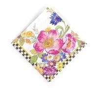 MacKenzie-Childs Flower Market Paper Napkins - Cocktail - White