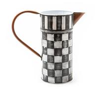 MACKENZIE-CHILDS Watering Can, Outdoor Galvanized Watering Can, Black-and-White Check It Out