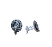 MacKenzie Clan Crest Pewter T-Bar Cufflinks