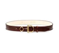 Mackenzie & George Windsor Leather Belt - Dark Brown - Size: Large