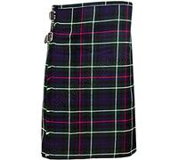 Mackenzie Men's 5 Yard Scottish Kilts Tartan Kilt 13oz Highland Casual Kilt (32")