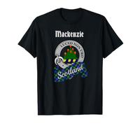 Mackenzie Scottish Clan Badge & Tartan T-Shirt
