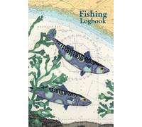 Mackerel at Whitsand Bay Cornwall Fishing Logbook - coastal nautical designs sewn onto old sea charts maps | week to view