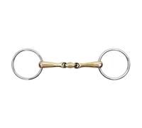 Mors 2 rings for horse double jointed solid Waldhausen Cupris