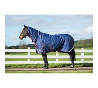 Mackey Keadeen PLUS Full Neck Heavy Turnout Rug - Navy/Burg - 5'9" - 300g