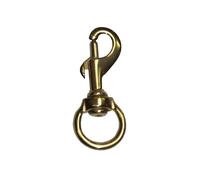 Mackey Trigger Hook - Brass - Round Eye Swivel - 19mm