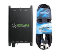 Mackie MDB-USB DI-Box Active Direct Box with Keepdrum Cable
