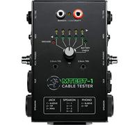 Mackie MTest-1 Cable Tester With 6-Pin Switch and 7 Connector Types: 1/4” TRS and TS, 1/8” TRS and TS, XLR, RCA/Phono, Speakon, MIDI and Banana Cables