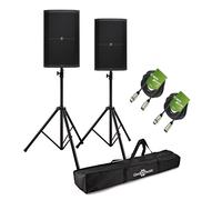 Mackie Thump215XT 15" Enhanced Active PA Speaker Bundle with Stands and Cables