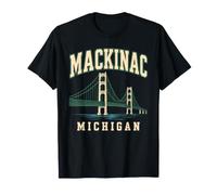 Mackinac Bridge Michigan Island Ferry Great Lakes Huron T-Shirt