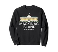 Mackinac Island Architecture Michigan Great Lakes Bridge 906 Sweatshirt