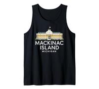 Mackinac Island Architecture Michigan Great Lakes Bridge 906 Tank Top
