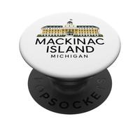 Mackinac Island Architecture Michigan Great Lakes Bridge PopSockets Adhesive PopGrip