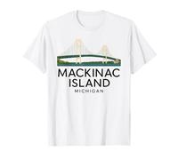 Mackinac Island Bridge Architecture Michigan Great Lakes T-Shirt