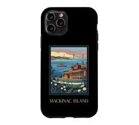 Mackinac Island Michigan Great Lakes Vintage Retro Art Case for iPhone 11 Pro