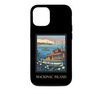 Mackinac Island Michigan Great Lakes Vintage Retro Art Case for iPhone 12/12 Pro