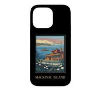 Mackinac Island Michigan Great Lakes Vintage Retro Art Case for iPhone 14 Pro Max