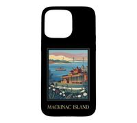 Mackinac Island Michigan Great Lakes Vintage Retro Art Case for iPhone 15 Pro Max
