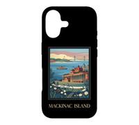 Mackinac Island Michigan Great Lakes Vintage Retro Art Case for iPhone 17