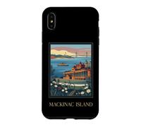 Mackinac Island Michigan Great Lakes Vintage Retro Art Case for iPhone XS Max