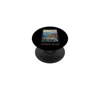 Mackinac Island Michigan Great Lakes Vintage Retro Art PopSockets Adhesive PopGrip