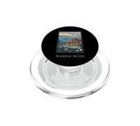 Mackinac Island Michigan Great Lakes Vintage Retro Art PopSockets PopGrip for MagSafe